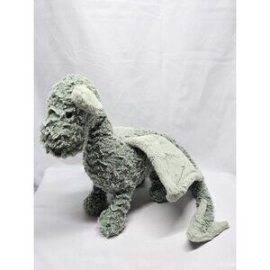 Jellycat DRAKE the Dragon Floppy Lovey Plush Sage Green 24” Long 12” Tall